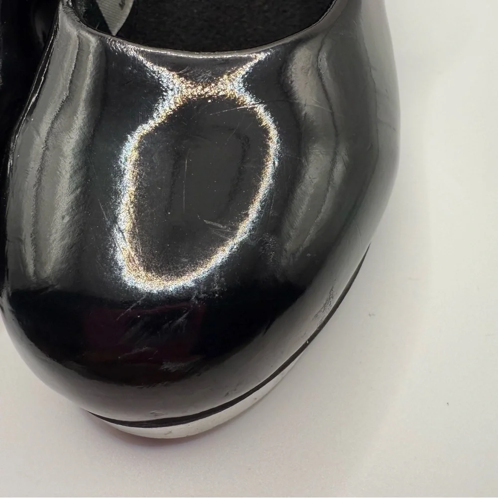 Shiny Black Kids Tap Shoes